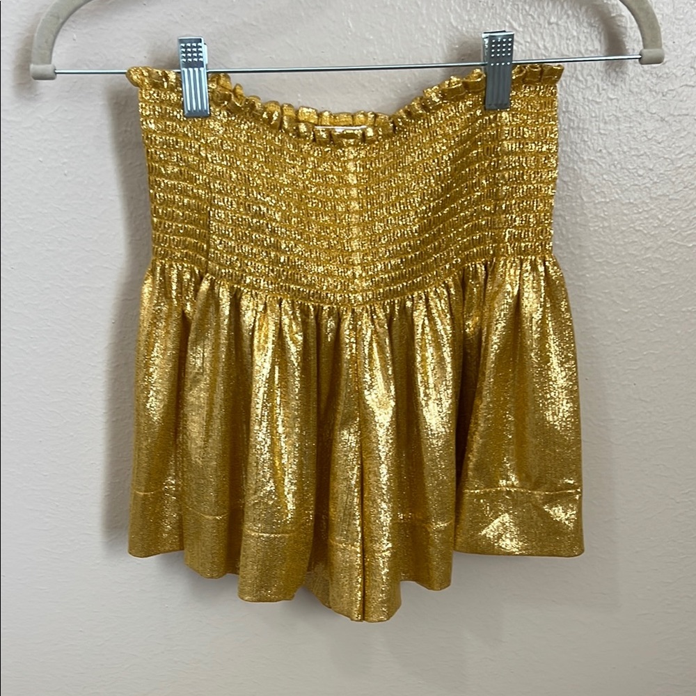 Queen of Sparkles Gold Shimmer Skirt